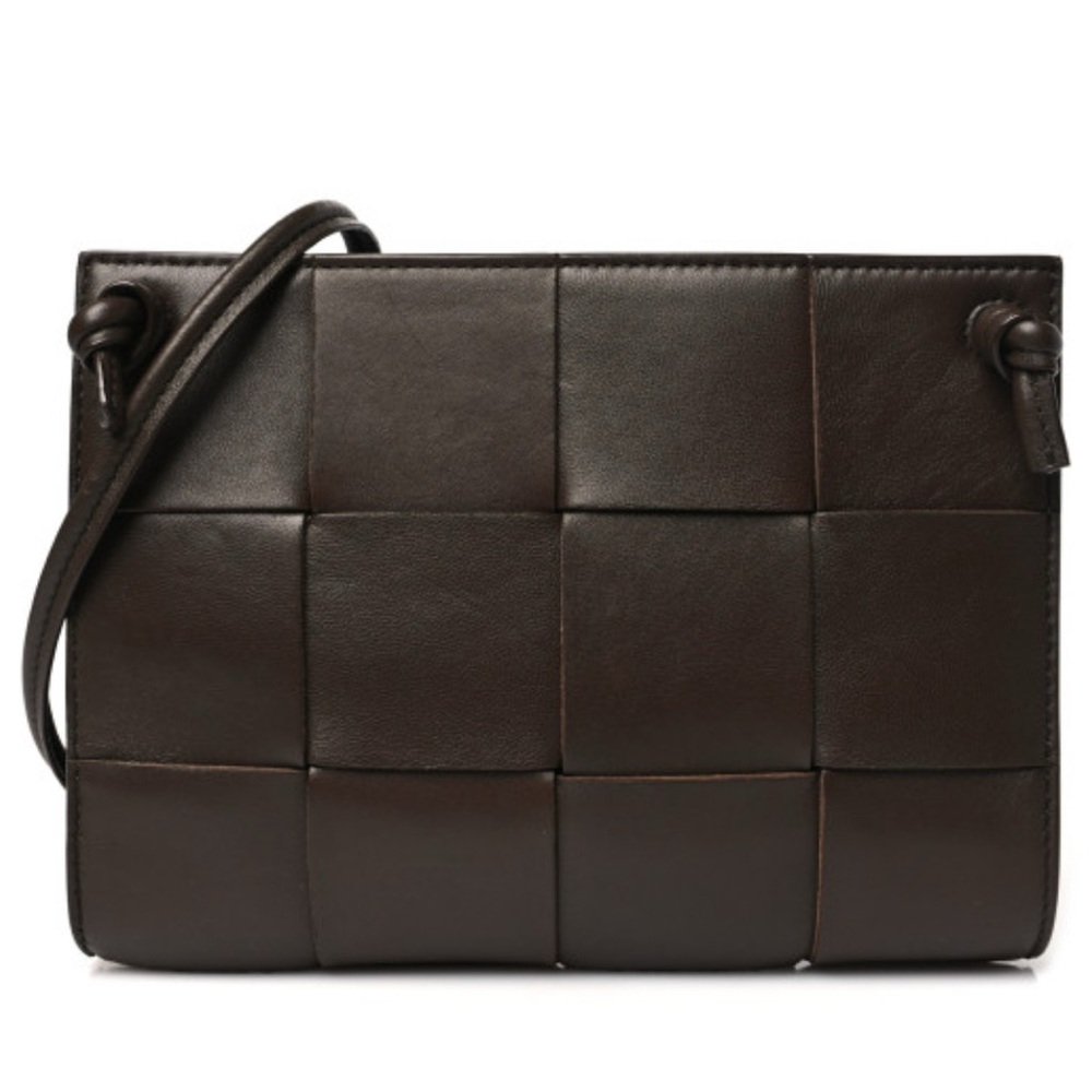 Bottega Veneta Intreccio Mini Cassette Bag Brown